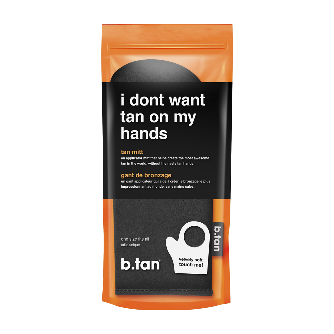 B Tan i don’t want tan on my hands-itseruskettavan levityskinnas
